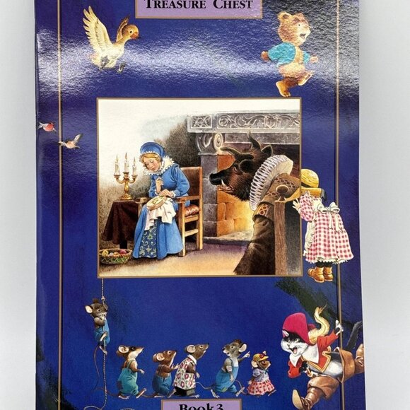 Vintage Tormont The Great Fairy Tales Treasure Chest 5 Children’s Jumbo Book Set - Picture 6 of 8
